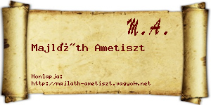 Majláth Ametiszt névjegykártya